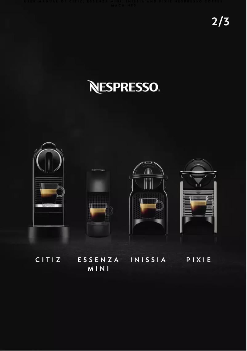 Image de la première page du manuel de l'appareil Citiz & Milk