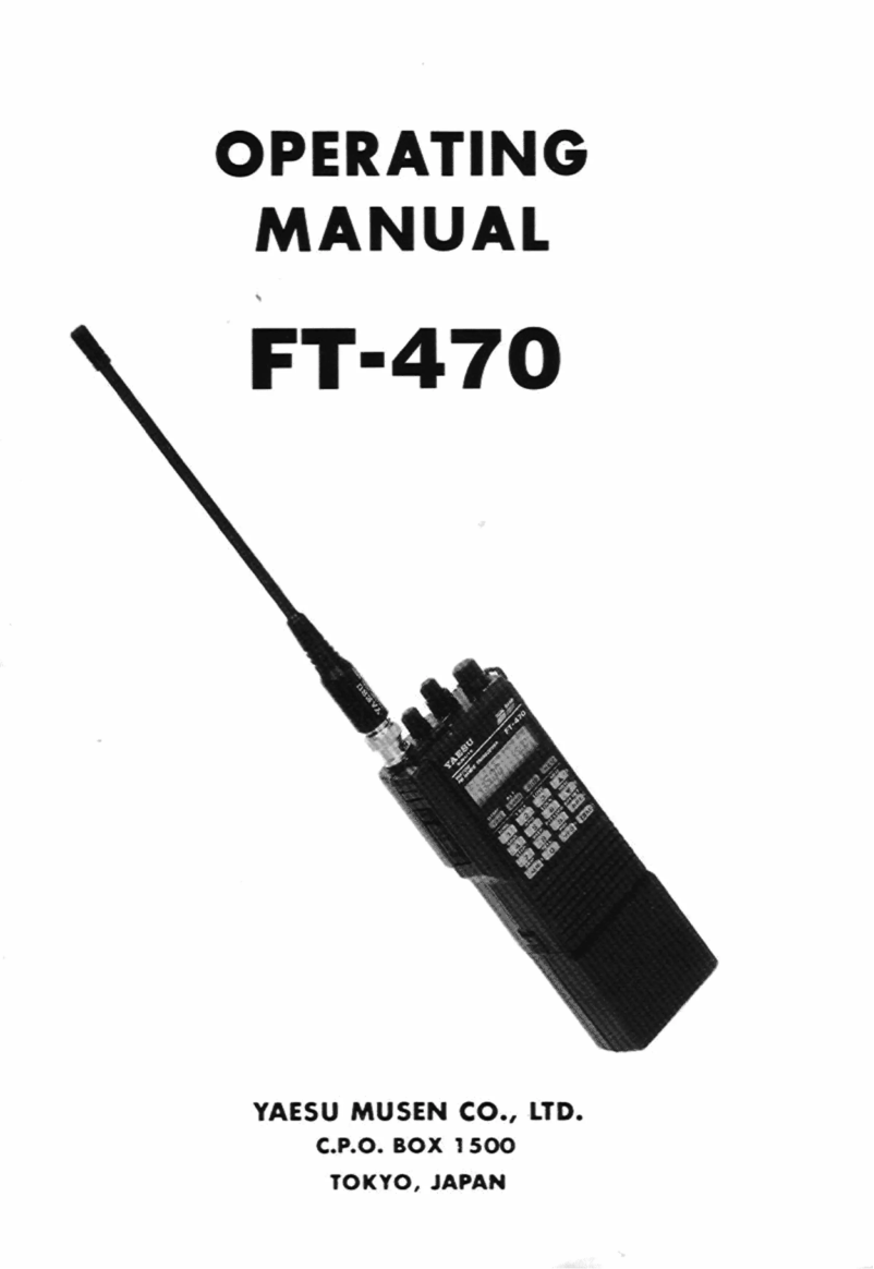 Página 1 del manual Manual de usuario Yaesu FT-470