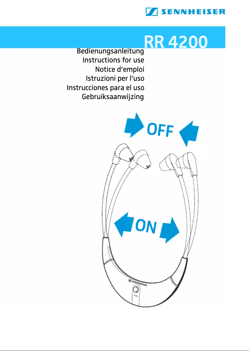 Page 1 de la notice Manuel utilisateur Sennheiser RR 4200
