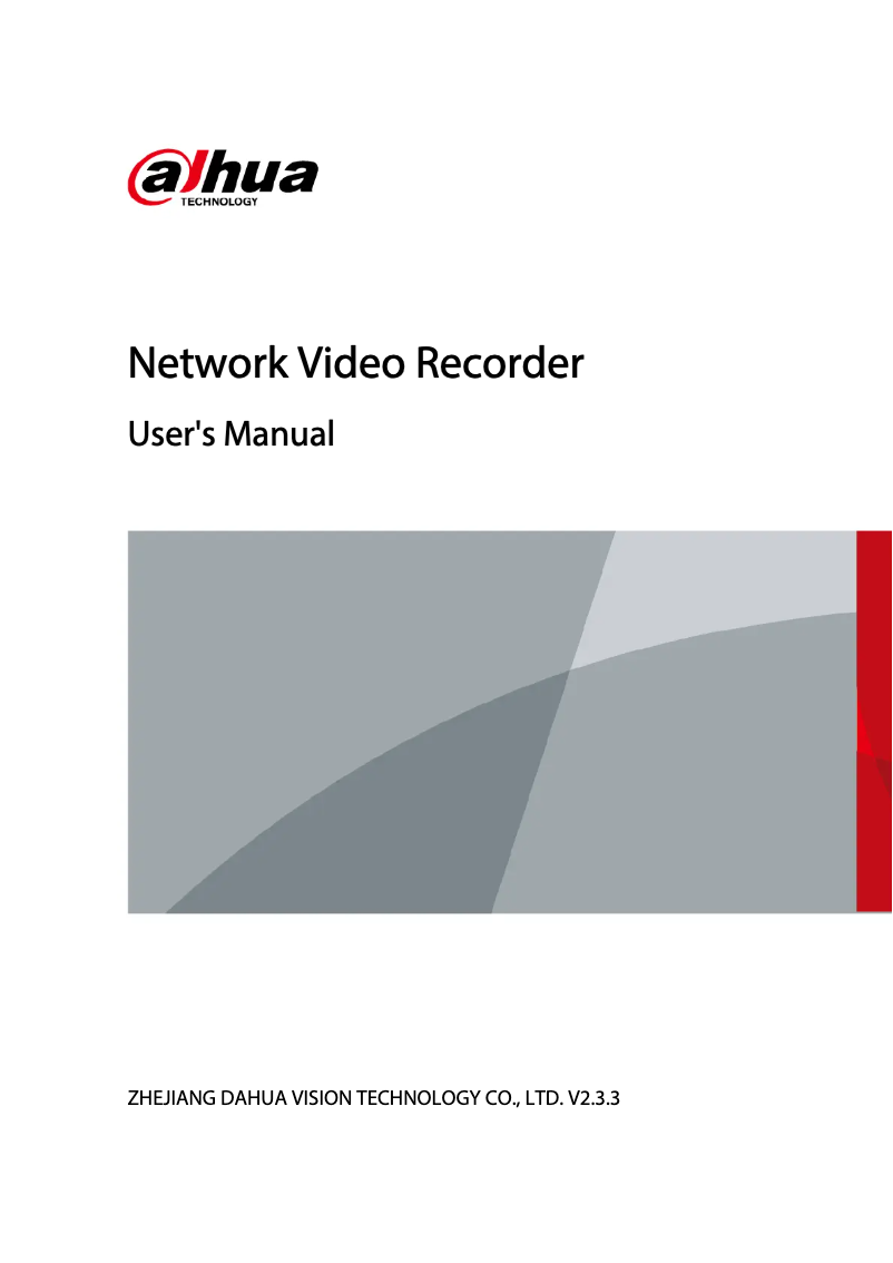 Image de la première page du manuel de l'appareil Pro NVR5208-8P-4KS2