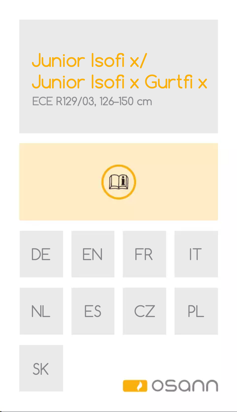 Page 1 de la notice Manuel utilisateur Osann Junior Isofix