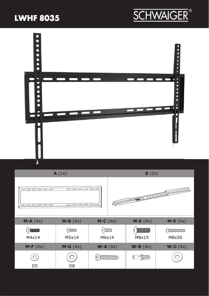 Page n°1 - Manuel utilisateur Schwaiger LWHF8035 513