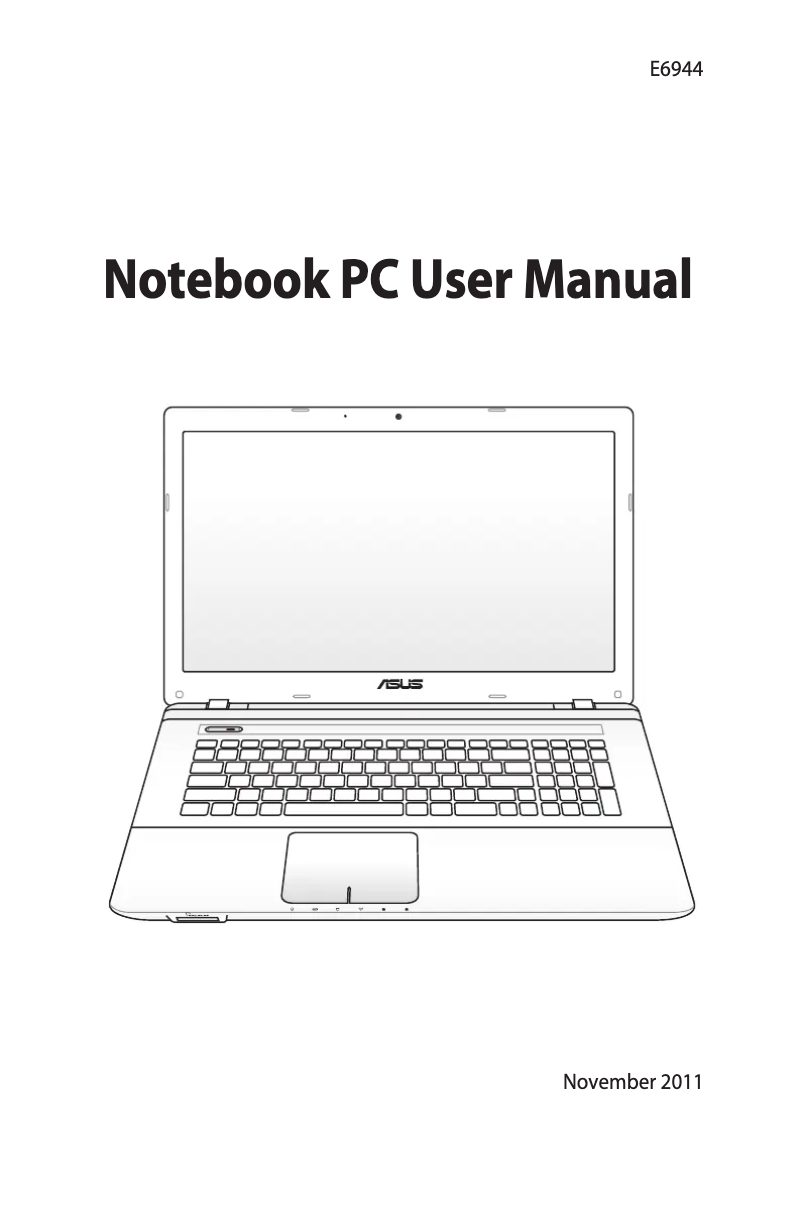 Page n°1 - Manuel utilisateur Asus A75VJ