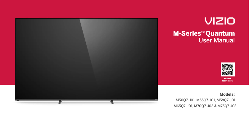 Page 1 de la notice Manuel utilisateur VIZIO M70Q7-J03