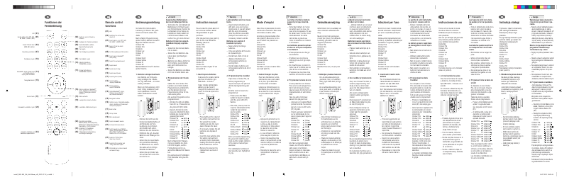 Image de la première page du manuel de l'appareil Univeral