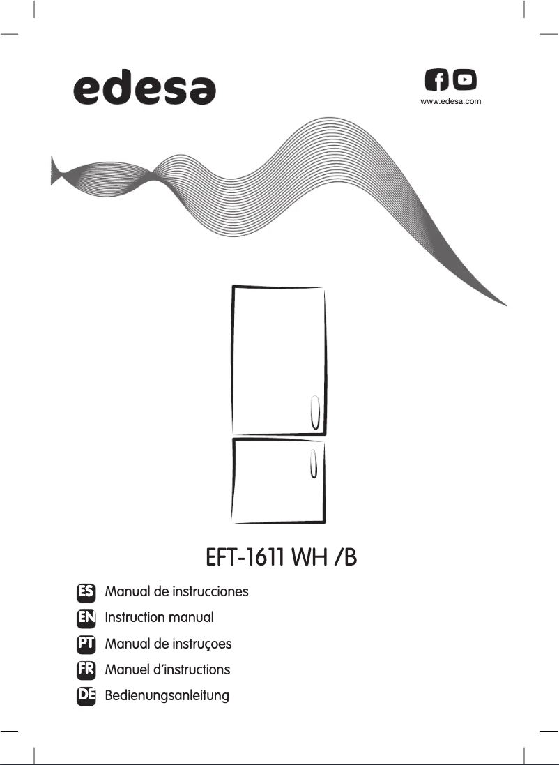 Page 1 de la notice Manuel utilisateur Edesa EFT-1611 WH