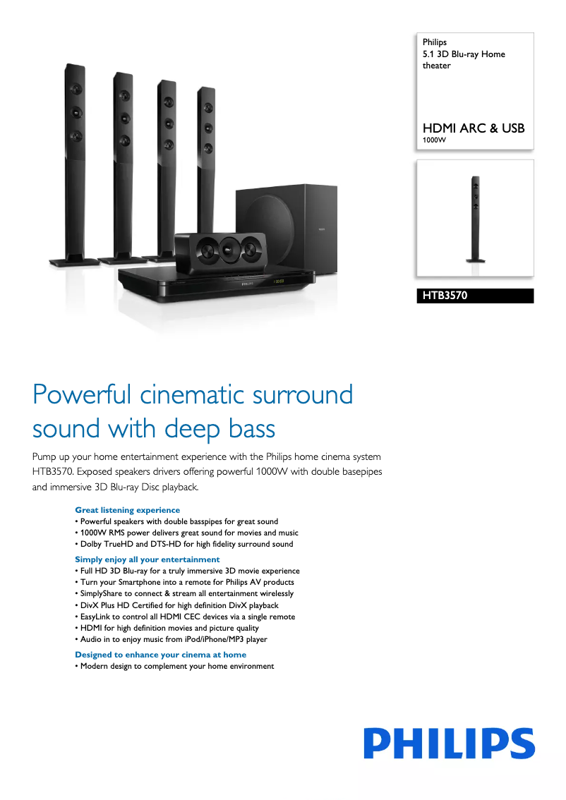 Image de la première page du manuel de l'appareil HTB3570