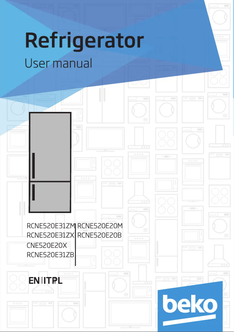 Page n°1 - Manuel utilisateur Beko RCNE520E31ZB