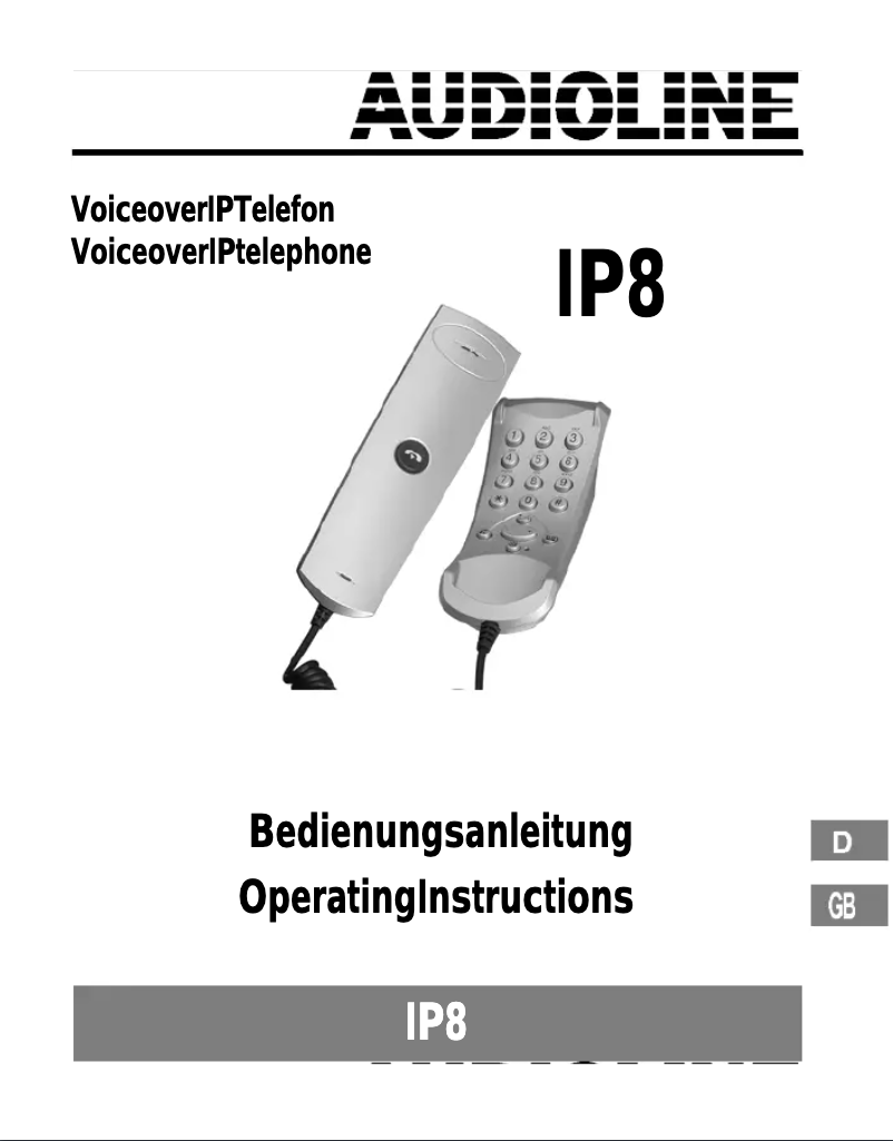 Imagen de la primera página del manual del dispositivo IP 8