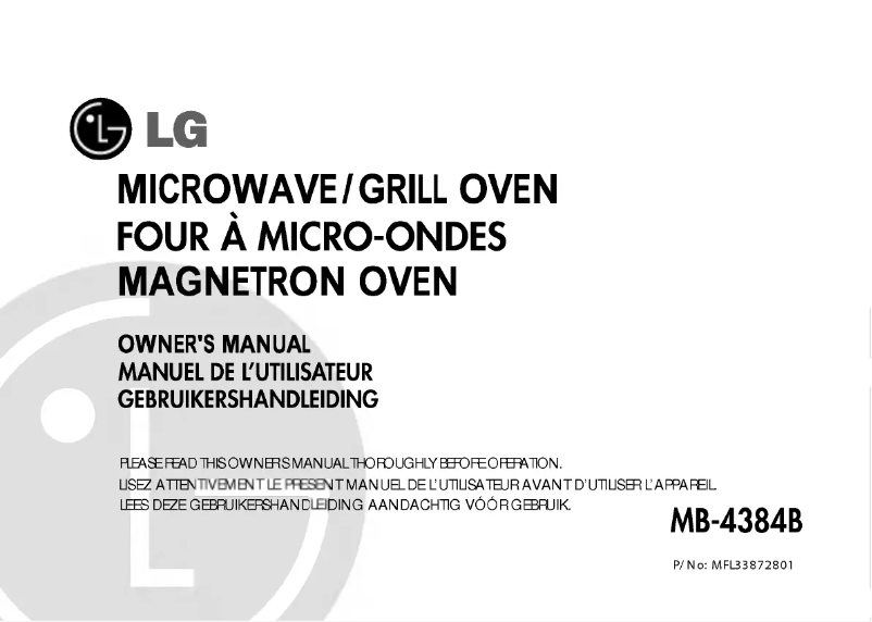 Image de la première page du manuel de l'appareil MB-4384B