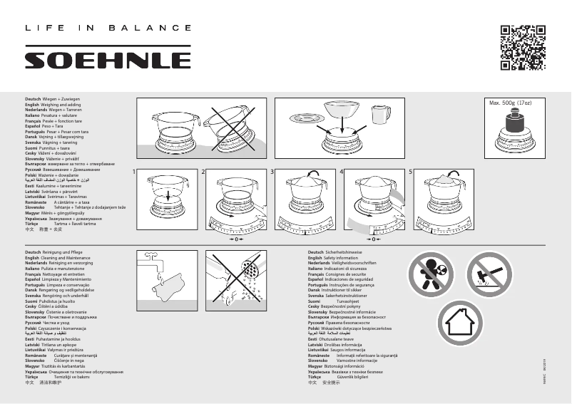 Page n°1 - Manuel utilisateur Soehnle Vario 65418 2