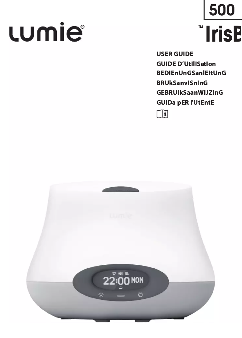 Page 1 de la notice Manuel utilisateur Lumie Bodyclock IRIS 500