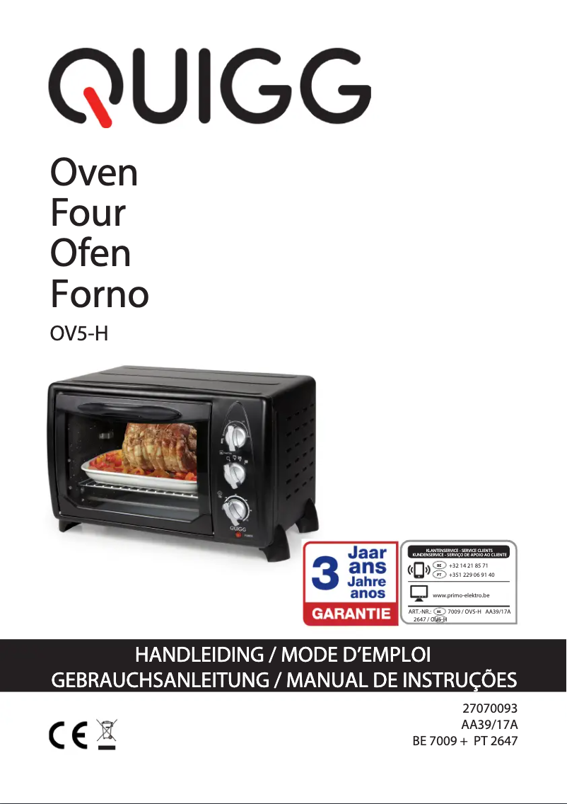 Page n°1 - Manuel utilisateur Primo OV5