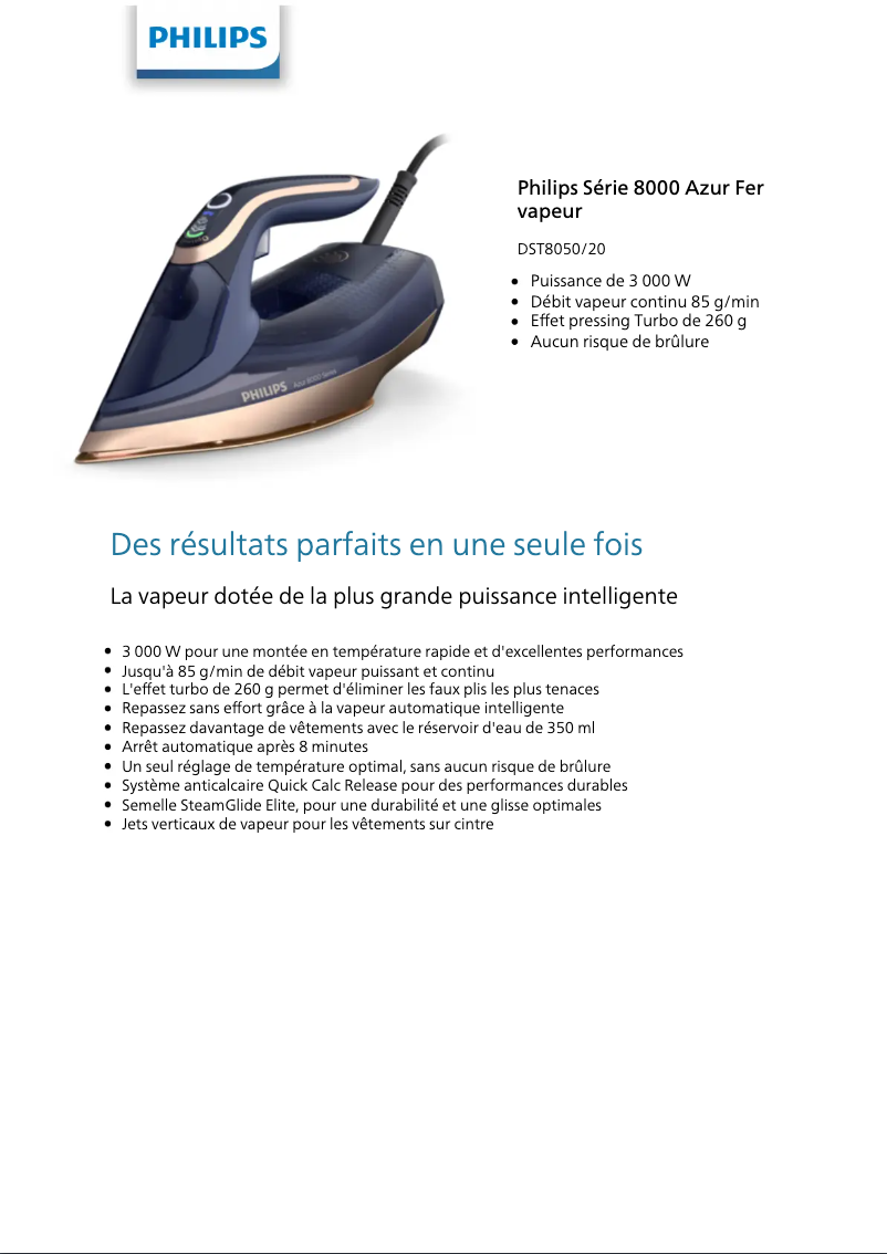 Image de la première page du manuel de l'appareil Azur 8000 Series DST8050