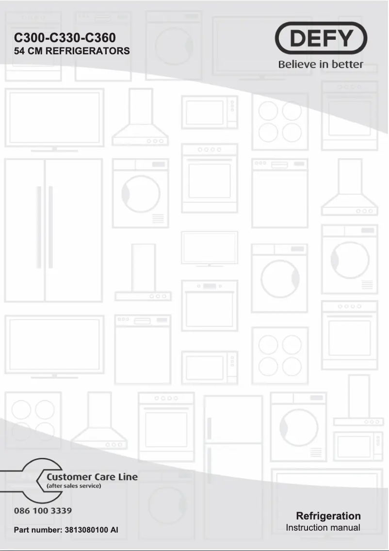 Page 1 de la notice Manuel utilisateur Defy DAC447