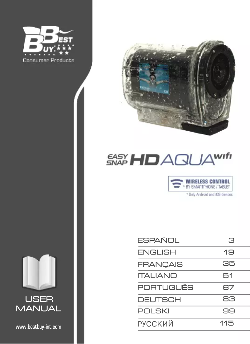 Image de la première page du manuel de l'appareil Easy Snap HD Wifi