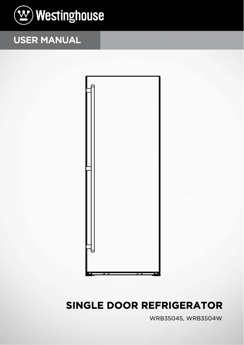 Page 1 de la notice Manuel utilisateur Westinghouse WRB3504