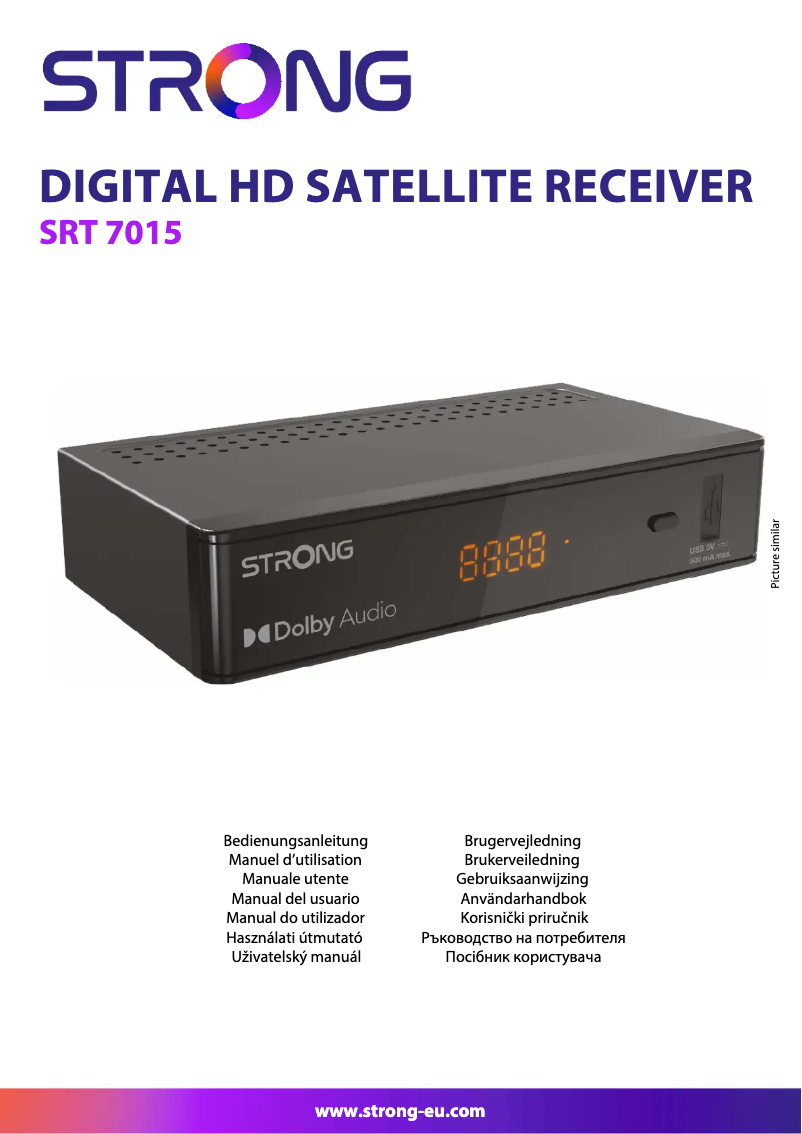 Page 1 de la notice Manuel utilisateur Strong SRT 7015