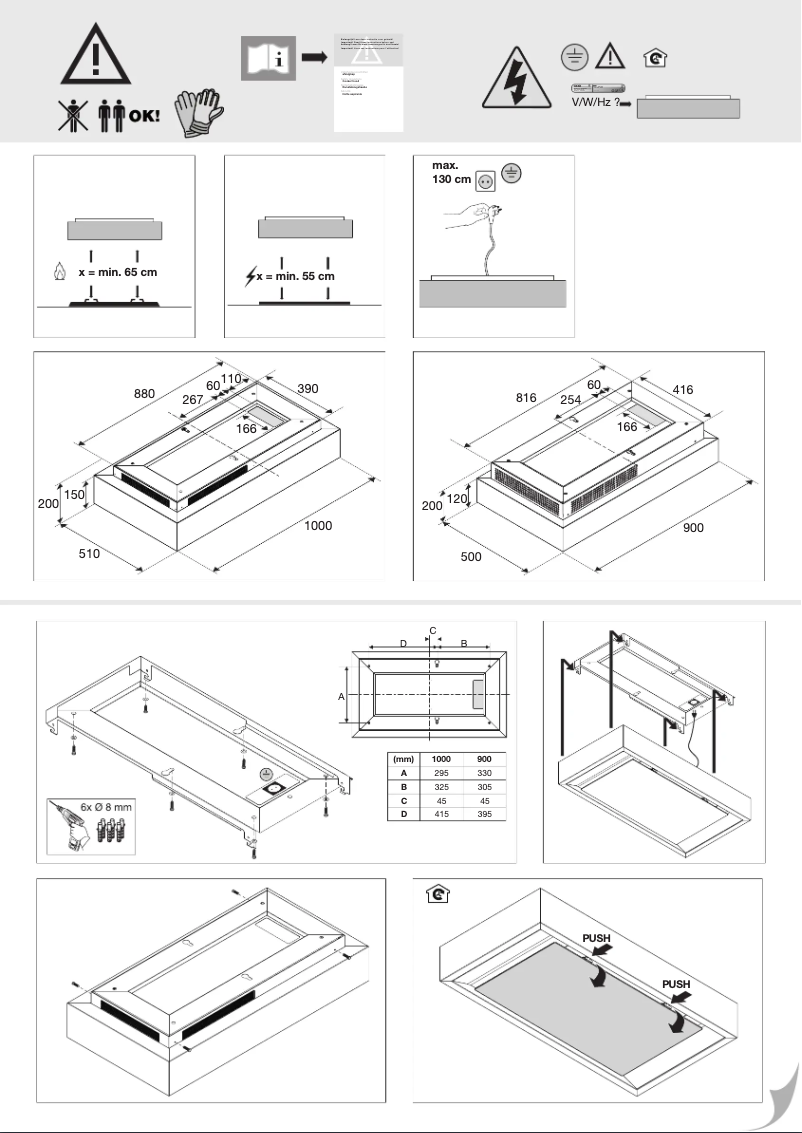 Page n°1 - Guide d'installation Atag CU1050SMR