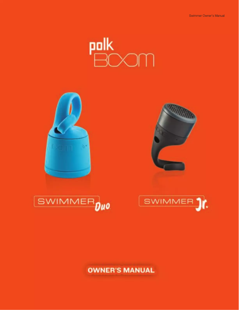 Image de la première page du manuel de l'appareil Swimmer Jr