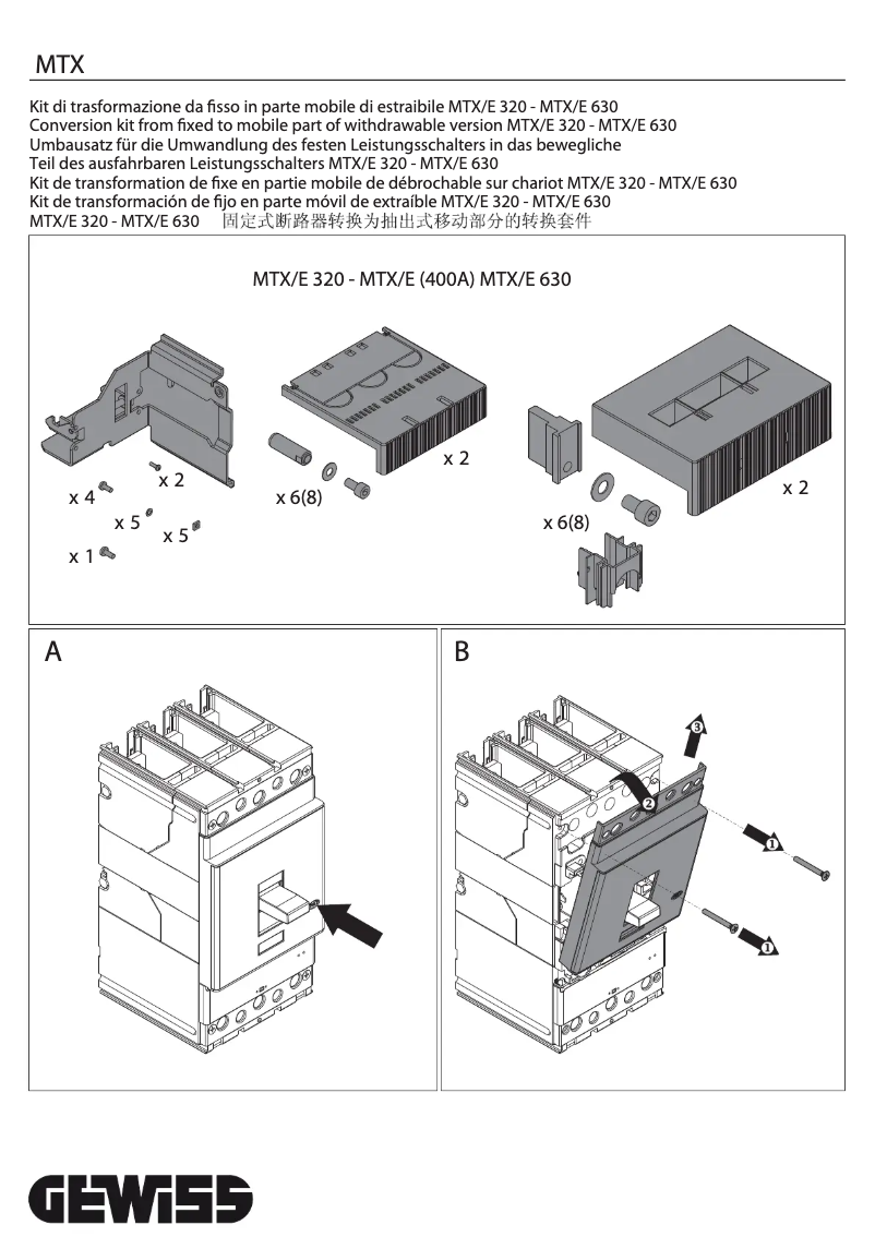 Page 1 de la notice Manuel utilisateur Gewiss GWD8069