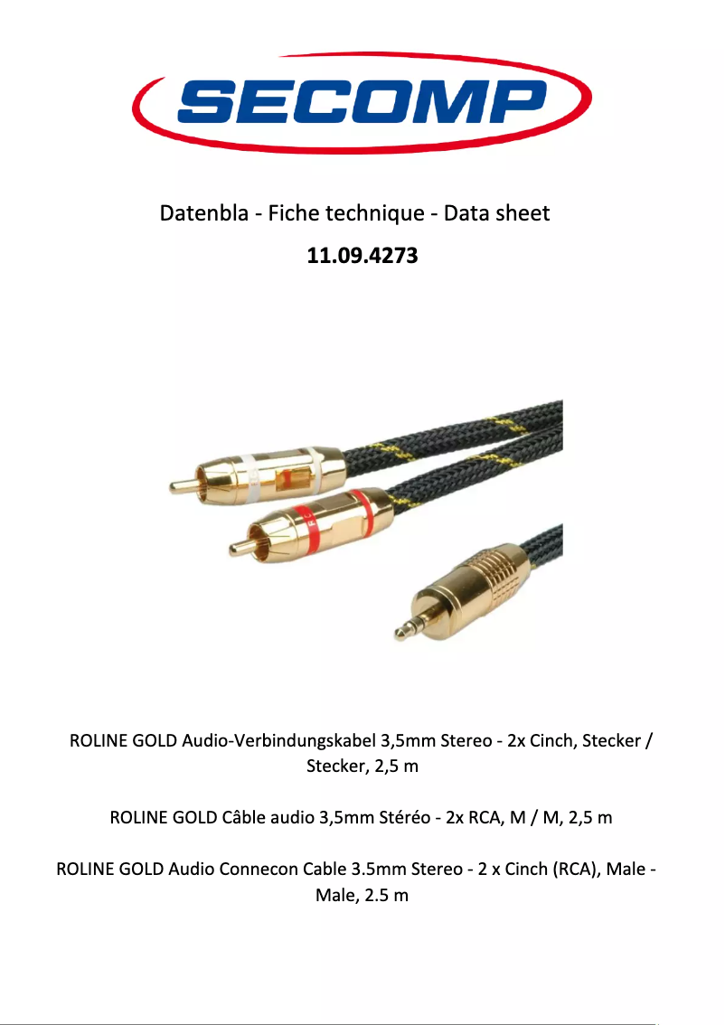 Image de la première page du manuel de l'appareil 11.09.4273