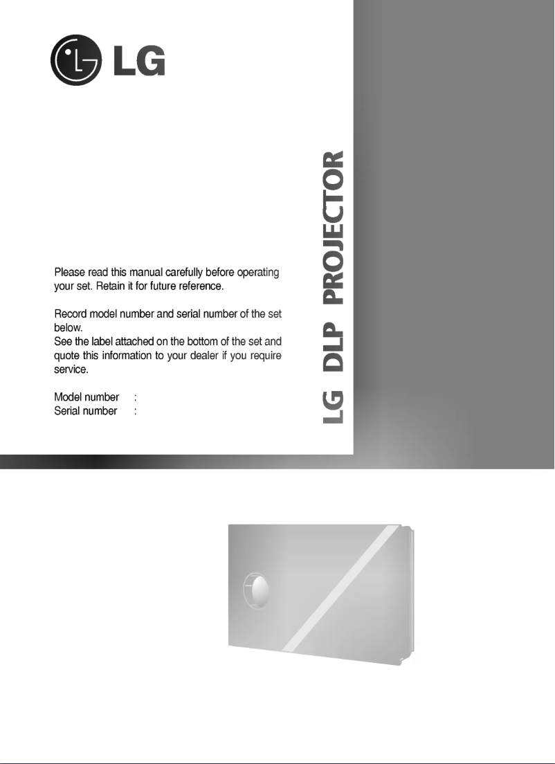 Page 1 de la notice Manuel utilisateur LG AN110W-JD