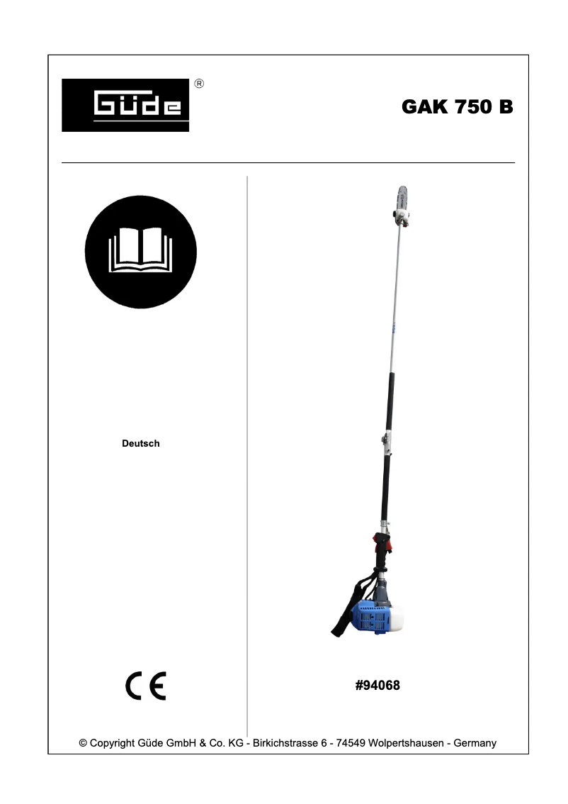 Image de la première page du manuel de l'appareil GAK 750 B