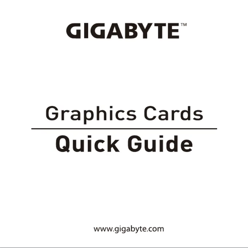 Page 1 de la notice Manuel utilisateur Gigabyte GeForce GTX 1650 D5 Low Profile 4G