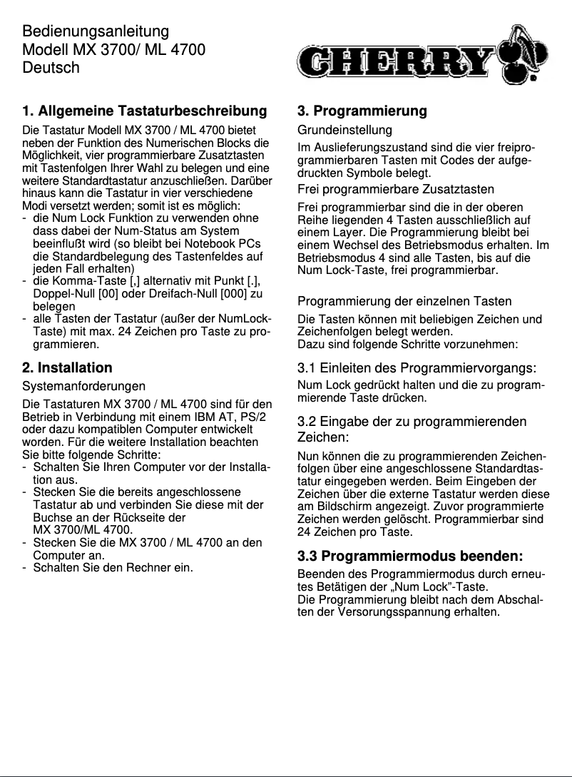 Image de la première page du manuel de l'appareil G80-3700