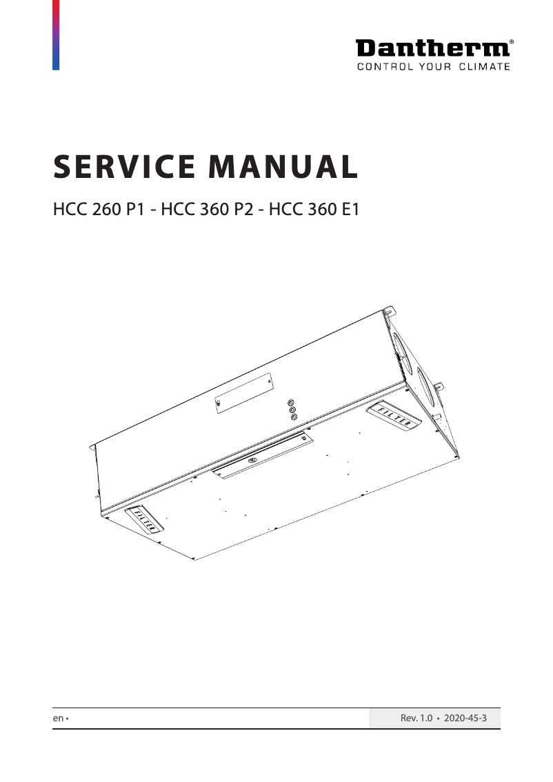 Page 1 de la notice Manuel utilisateur Dantherm HCC 360E1