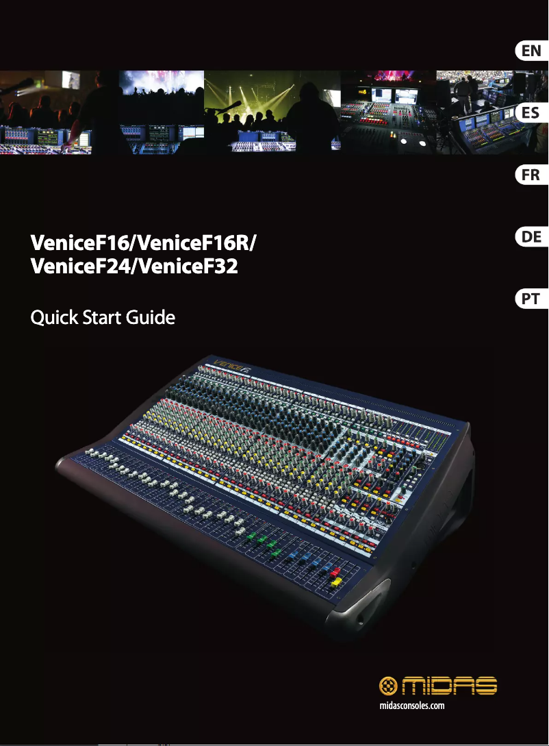 Image de la première page du manuel de l'appareil Venice F32