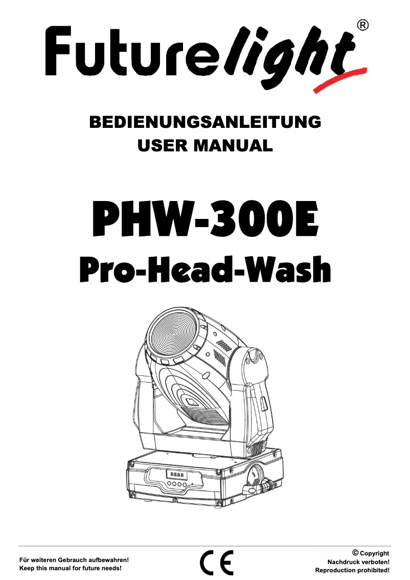 Page n°1 - Manuel utilisateur Futurelight PHW-300E