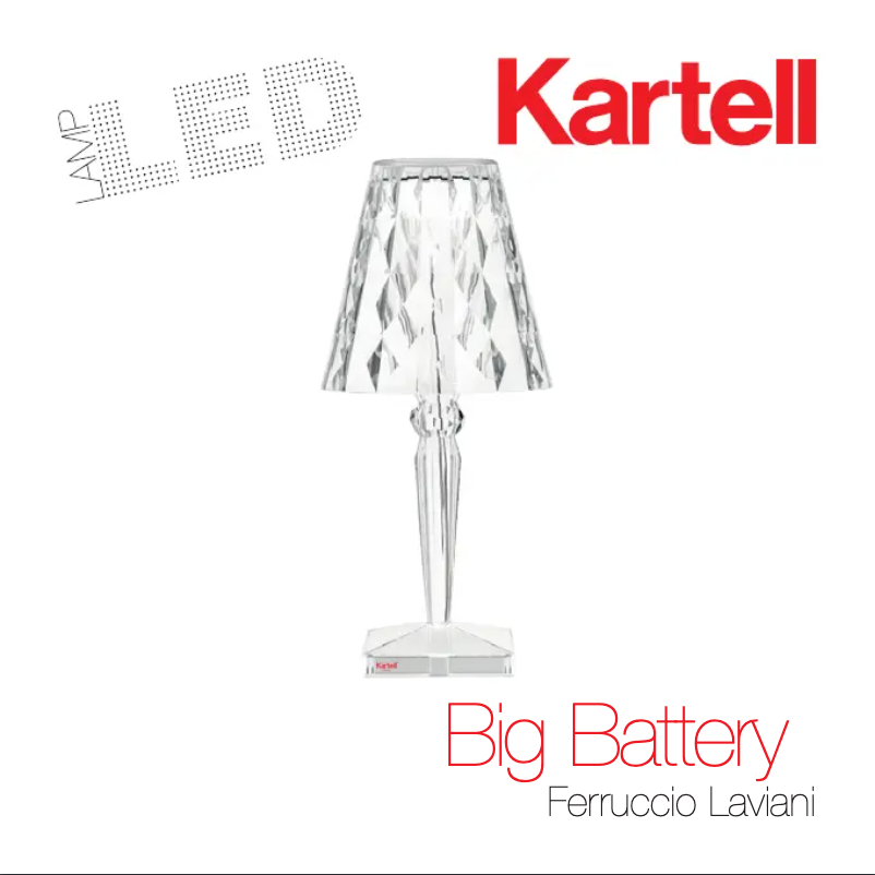 Page 1 de la notice Manuel utilisateur Kartell Big Battery