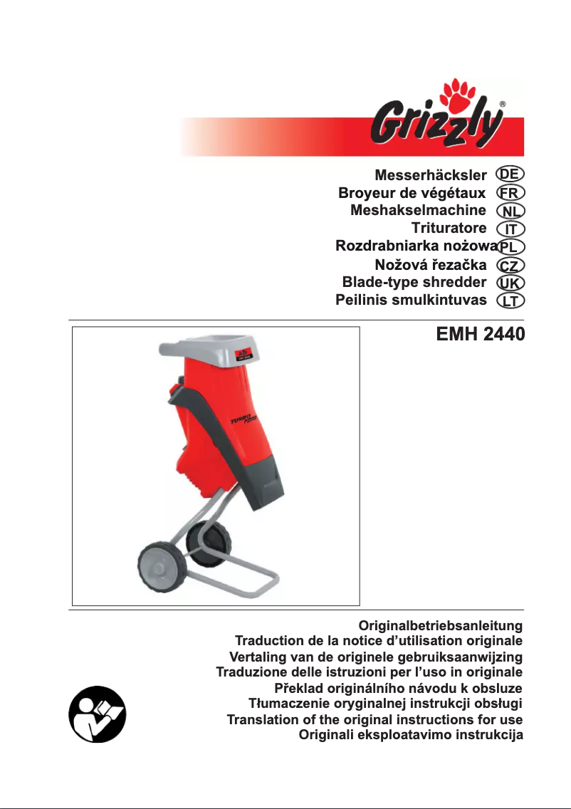 Page n°1 - Manuel utilisateur Grizzly EMH 2440