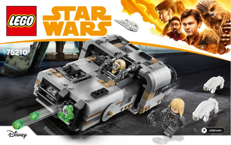 Page 1 de la notice Manuel utilisateur Lego Star Wars Han-Solo 75210