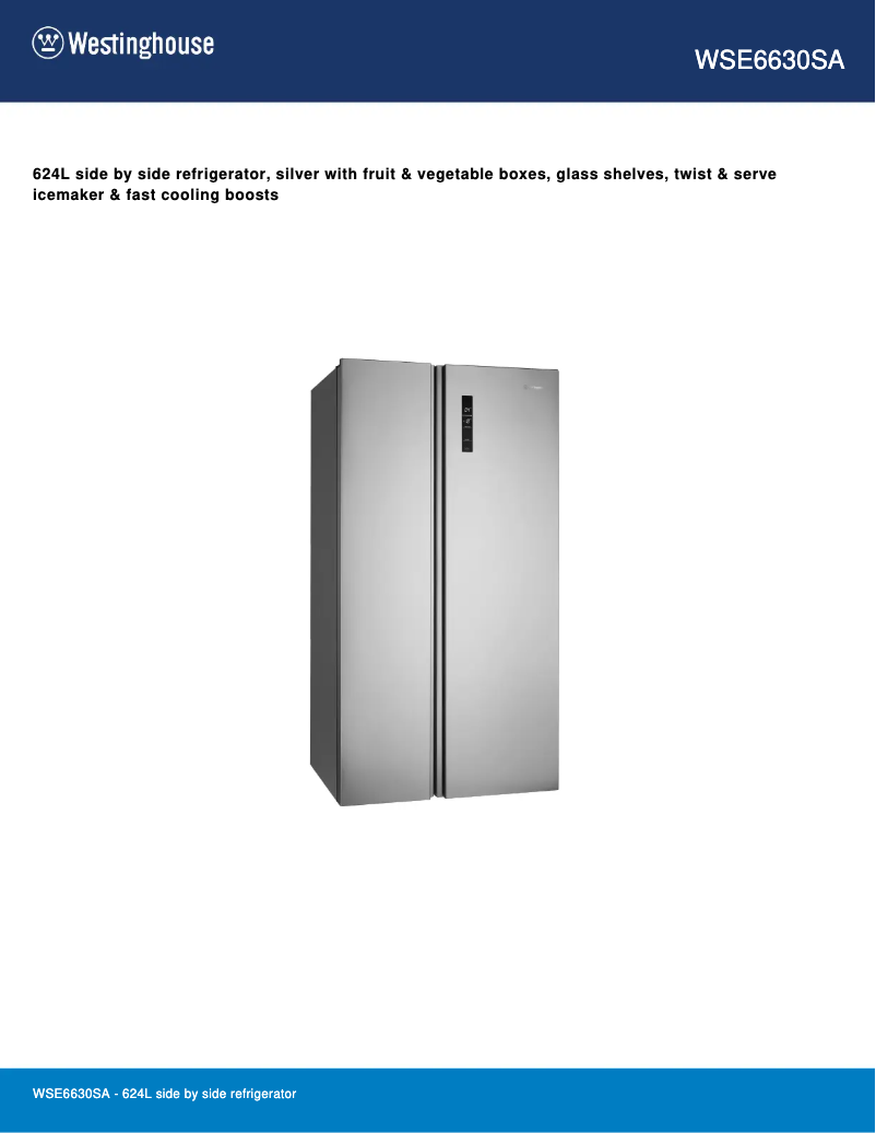 Image de la première page du manuel de l'appareil WSE6630SA