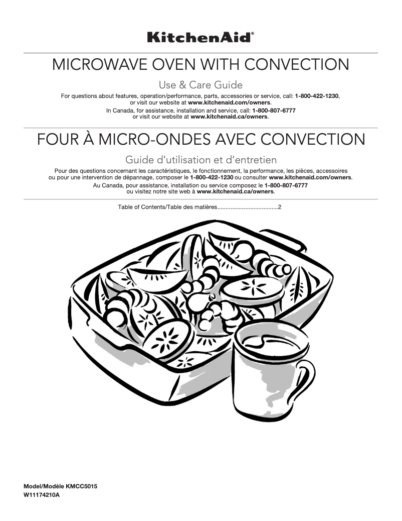 Page 1 de la notice Manuel utilisateur KitchenAid KMCC5015GSS