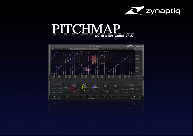 Page n°1 - Manuel utilisateur Zynaptiq PITCHMAP
