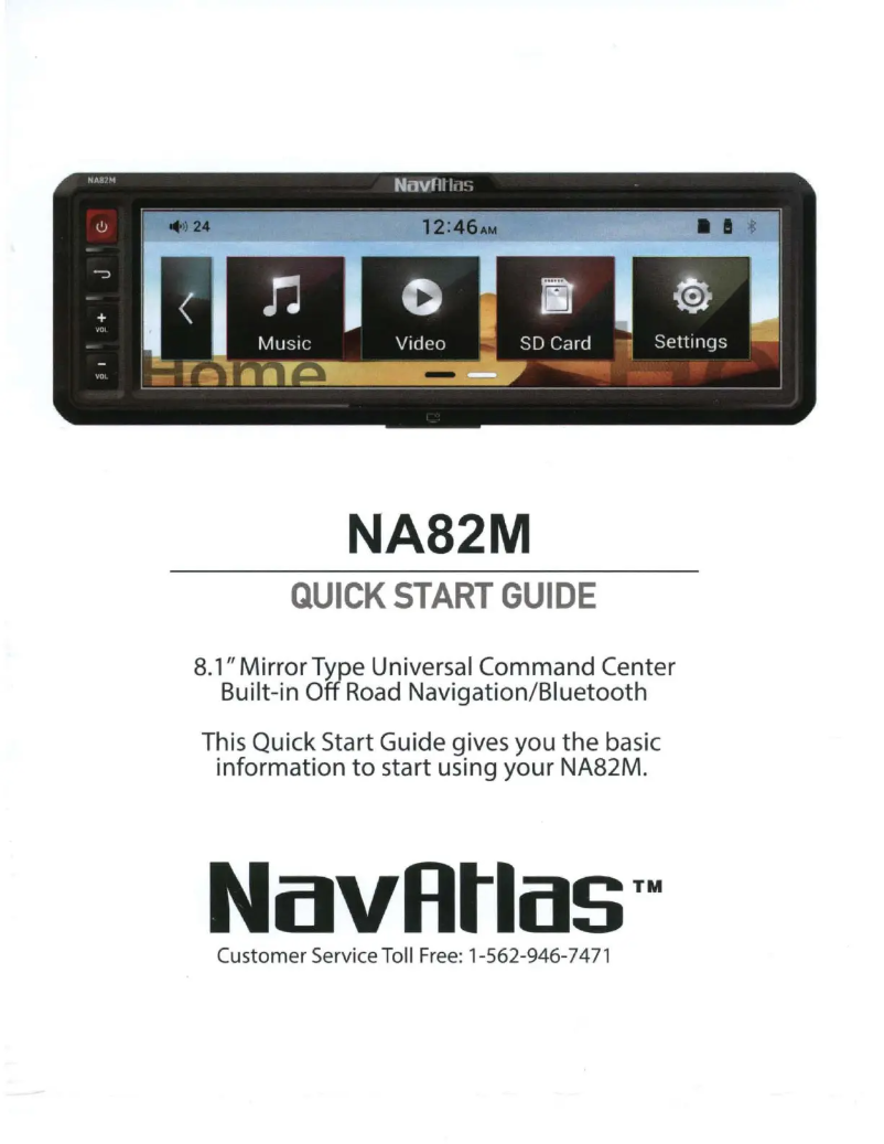 First page image of the manual for NA82M