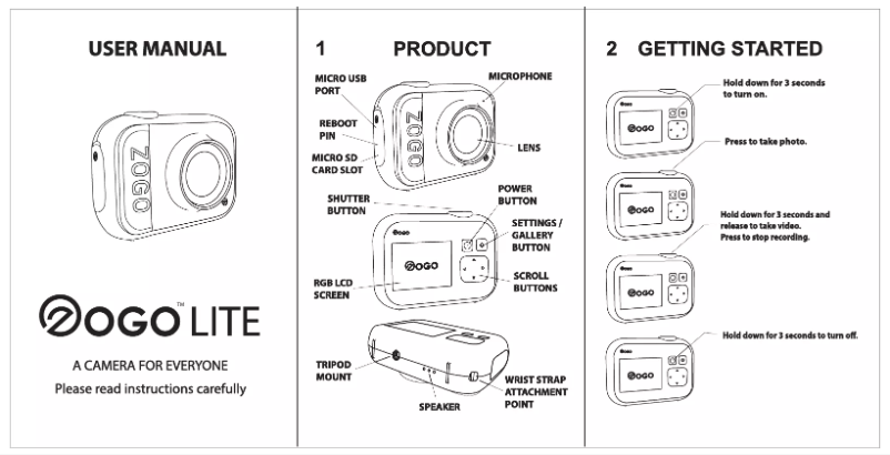 Imagen de la primera página del manual del dispositivo Lite