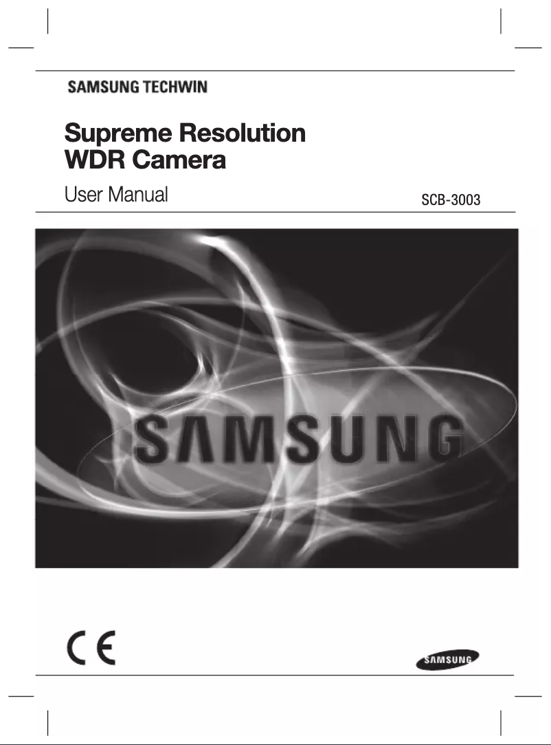 Page n°1 - Manuel utilisateur Hanwha SCB-3003N