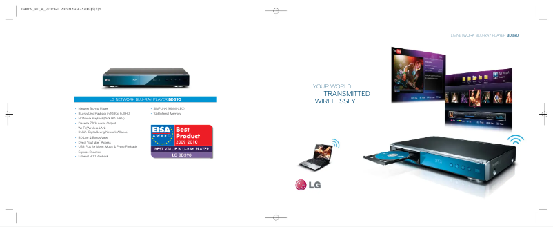 Imagen de la primera página del manual del dispositivo BD390