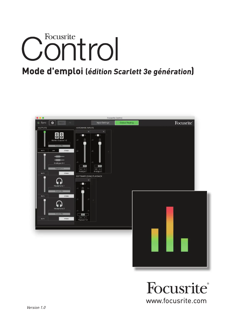 Página 1 del manual Manual de usuario Focusrite Scarlett 4i4