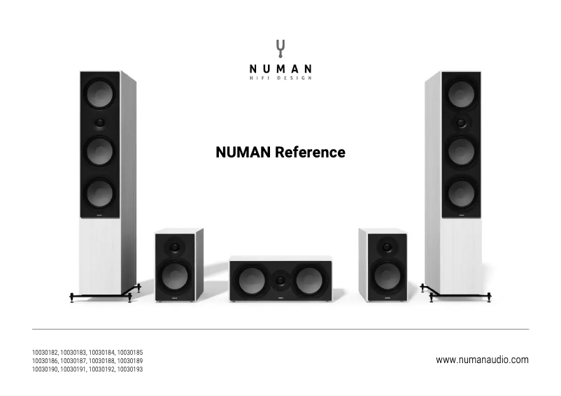 Page n°1 - Manuel utilisateur Numan Reference 851