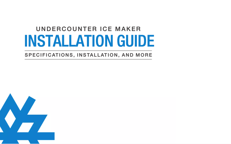 Page n°1 - Guide d'installation Sub-Zero UC-15IP