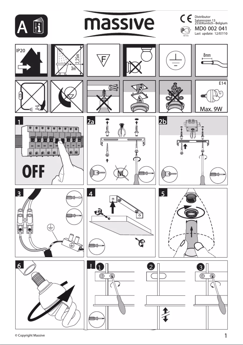 Page 1 de la notice Manuel utilisateur Massive 403764310