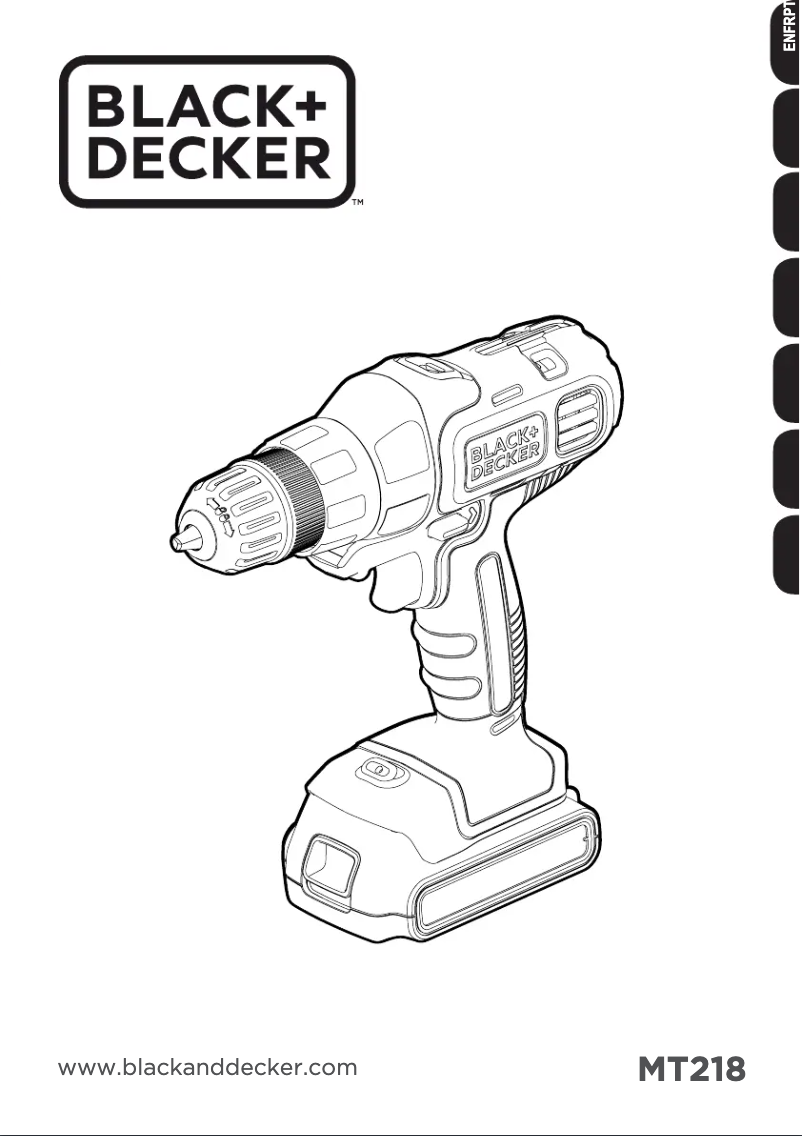 Page 1 de la notice Manuel utilisateur Black & Decker MT218