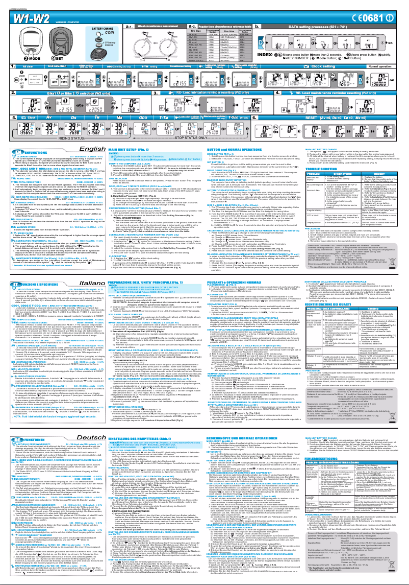 Page n°1 - Manuel utilisateur Echowell W1