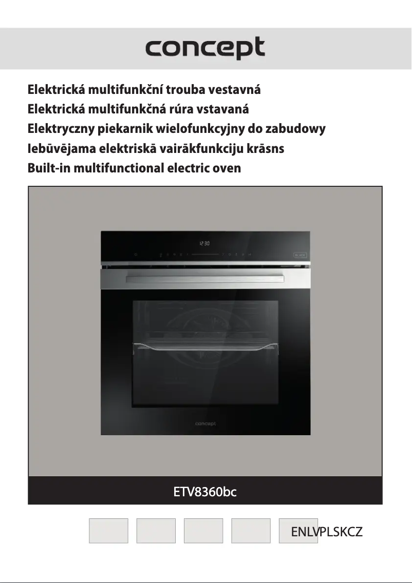 Image de la première page du manuel de l'appareil ETV8360BC